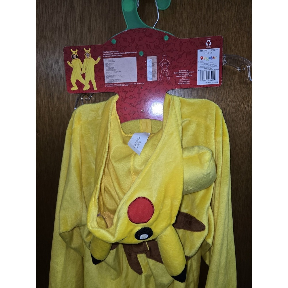 Pokemon - Pikachu Child Halloween Costume /Disguise - Size L ( 10/12) - Picture 6 of 8